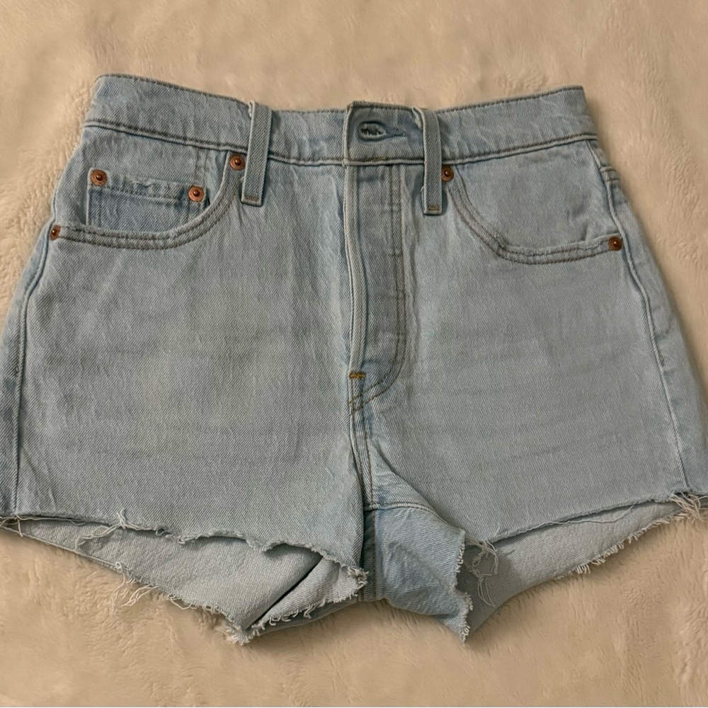 Levi's Blue Jean Shorts Distressed Cut-Off Style